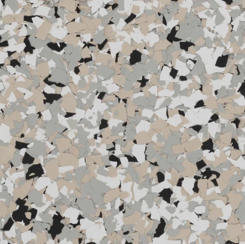 Cabin Fever epoxy flake color sample