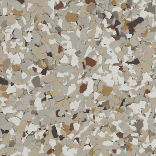 Creekbed epoxy flake color sample