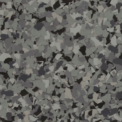 Nightfall epoxy flake color sample