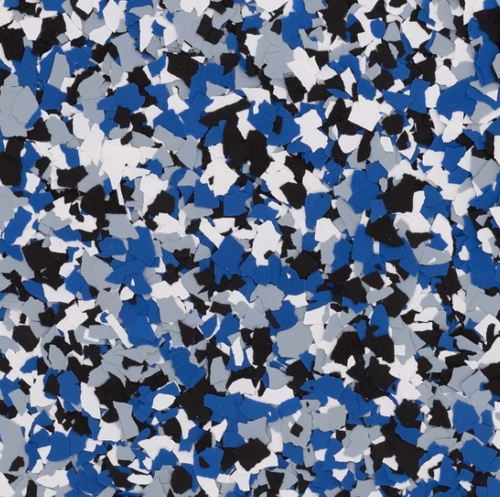 Orbit epoxy flake color sample
