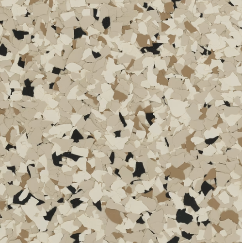 Shoreline epoxy flake color sample