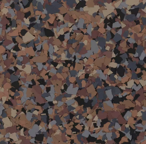 Sparrow epoxy flake color sample